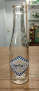 VINTAGE ROBERTSON'S MOUNT FOREST ONT. 7 OZ SODA BOTTLE - Picture 1 of 5
