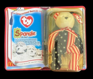 TY teenie beanies International Bears II mcdonalds Spangle Nuovo in confezione - Foto 1 di 9