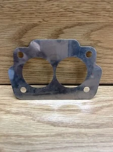 ROCHESTER 2 BARREL CARB TO INTAKE STAINLESS STEEL BAFFLE / INSULATOR PLATE NOS - Picture 1 of 6