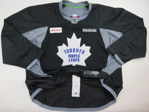 Toronto Maple Leafs NHL Practice Used Authentic Pro Stock Hockey Jersey 58 Black Cover