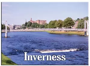 Imán metálico para nevera escénico Inverness River - Imagen 1 de 2