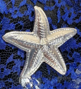 Vintage Starfish 2" x 2" 0.925 Sterling Silver BROOCH Pin Broach - Picture 1 of 4