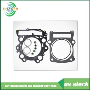 Fits For Yamaha Raptor 660 YFM660R 2001-2005 NEW Top End Head Gasket Kit ATV - Picture 1 of 9