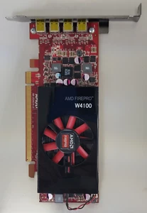 AMD FirePro W4100 2GB GDDR5 PCI-E GPU 102C7550100 P4C (Tested/Working) - Picture 1 of 7
