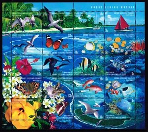 Cocos Keeling Islands 1999 Living Mosaic Wildlife sheet SG 364-383 MNH mint E139 - Picture 1 of 1