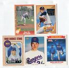Nolan Ryan 5 Baseball Trading Card Lot Hof Mets Angels Astros Rangers (Lot 110)