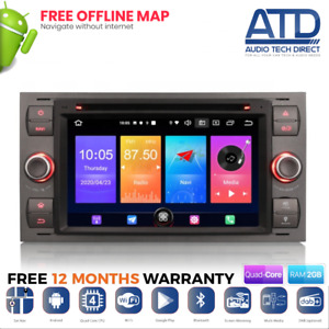 Car Radio SatNav For Ford Fiesta Mk6 ST150 Bluetooth GPS BT Stereo Direct Fit 7"