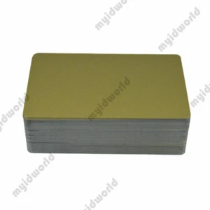500 Gold PVC Cards, CR80.30 Mil, High Quality Credit Card Size - Seal - Picture 1 of 2