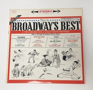 This Is Broadway's Best 1962 Two LP Albums & 16 Page Book, cover VG+ vinyl VG+ - Picture 1 of 3