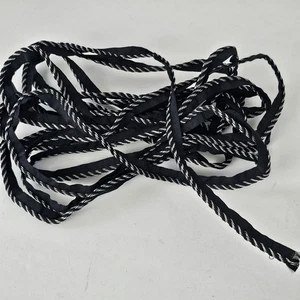 Vintage schwarz und silber Paspel Basteln Dekor Borte Kissen Nähen - Bild 1 von 3