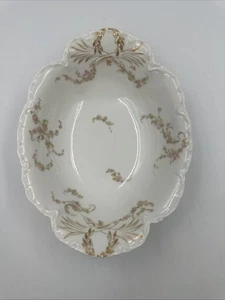 Antique Haviland Limoges France "Norma" Floral Open Oval Vegetable Bowl - Picture 1 of 15