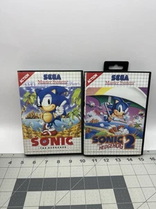 SONIC THE HEDGEHOG 1&2 (SEGA MASTER SYSTEM SPIEL) Siehe Bilder - Bild 1 von 21