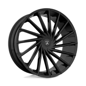 Asanti Black ABL-18 Matar 22X9 +30 Gloss Black Wheel 5X114.3 5X127 (QTY 4) - Picture 1 of 3