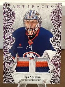 2025-26 Upper Deck Artifacts Purple Material #144 Ilya Sorokin 12/15 - Bild 1 von 2
