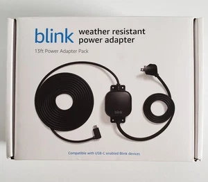 Blink Adattatore di Alimentazione Resistente alle Intemperie 13 Ft USB-C - Nuovo - Foto 1 di 7