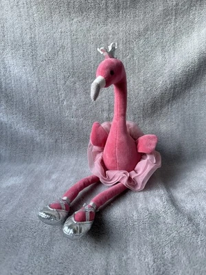 Retired  Jellycat Fancy Flamingo Pink Princess Bird Soft Plush Toy 15" Inch - Image 1 of 4