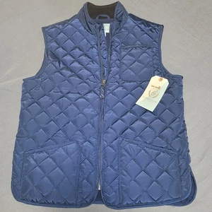 Class Club Steppweste dunkelblau Kinder Größe 10 12 wattiert Reißverschlusstaschen Fleece - Bild 1 von 7