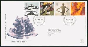 MayfairStamps Great Britain FDC 2000 Body and Bone Combo First Day Cover xxb2383