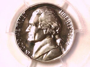 Jefferson Nickel 1954 prueba graduación profesional PR 68 34254114 - Imagen 1 de 3