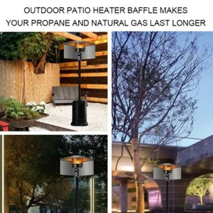 Heater Reflector Shield for Natural Propane Outdoor Patio Heaters Reflector - Picture 1 of 9