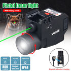 800lm LED Flashlight Light Zoomable Green Dot Laser Sight Torch For Airsoft Rail