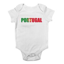 Portugalia I Flag Baby Grow Kamizelka Bodysuit Boys Girls
