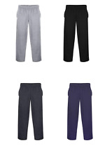 New HANES EcoSmart Boys Fleece Joggers Sweatpants Black Blue Grey S M L XL XXL