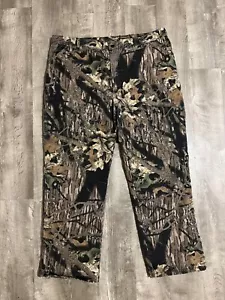 VINTAGE DUXBAK PANTS MENS 44 REGULAR CAMO MOSSY OAK QUILT LINED HUNTING OUTDOORS - Picture 1 of 5