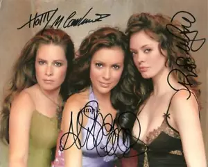 CHARMED CAST #1 REPRINT SIGNED 8X10 PHOTO HANDSIGNIERT MAN CAVE ALYSSA MILANO - Bild 1 von 1