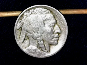 1913 P Buffalo Nickel Type 1 Mound Nice Clean Coin!! 001826 - Picture 1 of 2
