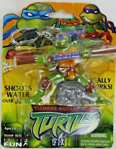 Teenage Mutant Ninja Turtles TMNT 2003 Llavero Básico Diversión Squirtz Donatello NUEVO - Imagen 1 de 5