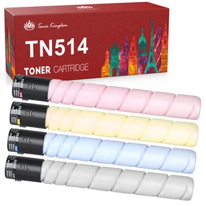 Tóner compatible 4 piezas para Konica Minolta C458 C558 TN514K TN514Y TN514C TN514M - Imagen 1 de 6
