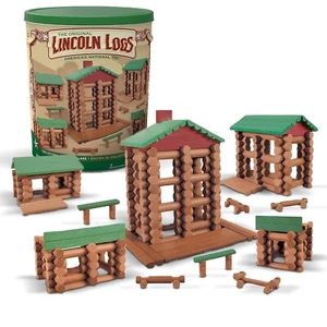 Kids' Retro Village Set – 327 Real Wood Building Pieces for Imaginative Play - Picture 1 of 9