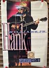 Vintage 1989 HTF Hank Williams Jr. Greatest Hits III Album Promo Poster Country