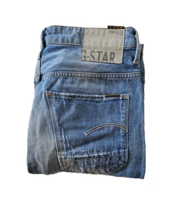 G-Star ARC 3D SLIM Light Aged Distressed Mens Denim Jeans Size 32 x 34 - Picture 1 of 8