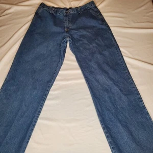 Vintage Moda International Jeans Size 12 Womens Blue High-Rise Tapered 31.5Wx32L - Picture 1 of 20