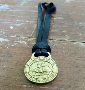 Brahmin Gold Replacement Black Leather Strap Charm Tag Handbag B3 - Picture 1 of 4