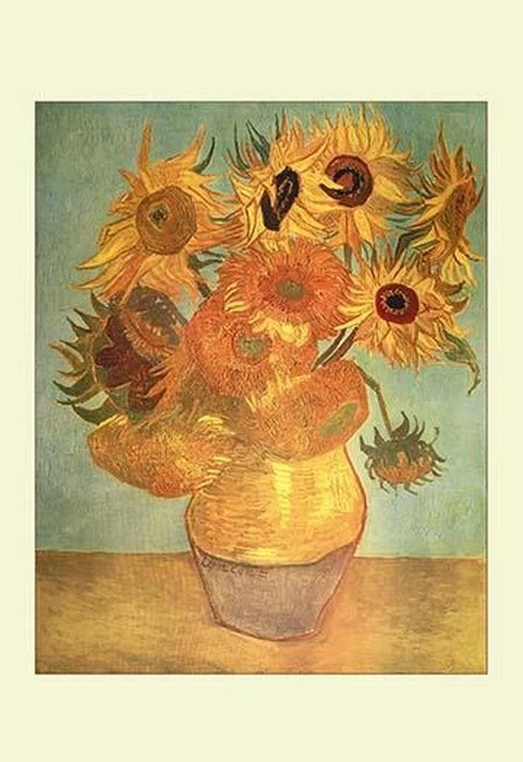 Póster de naturaleza muerta de girasoles Vincent van Gogh o lienzo impresión arte de pared decoración Foto 1 de 2