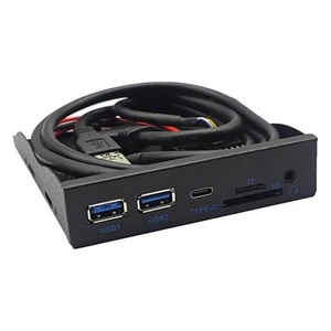 USB-Hub, Frontplatte, Typ--Adapter, USB3.2 Gen1, 5 Gbit/s, leistungsstarker, - Afbeelding 1 van 6