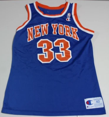 NBA Basketball Vintage New York Knicks Patrick Ewing #33 Jersey Sz: 40 Champion - Image 1 of 4