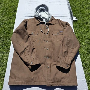 Dickies Jacke Herren XL (46-48) braun Canvas Stepp gefüttert Chore Barn Workwear - Bild 1 von 16