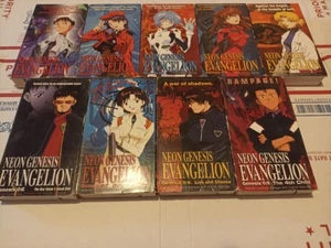 Neon Genesis Evangelion VHS 1-9 Japanese W/ English Subtitles Anime - Picture 1 of 3