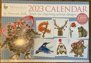 Wrendale Designs 2023 Cross Stitch Calendar - Picture 1 of 7