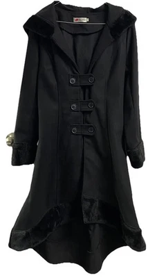 Xian Xian Goth Mujer SteamPunk Capa Capa Gabardina Chaqueta Larga Talla L Junior Foto 1 de 4