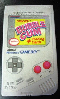 Винтажные коллекционные карточки Nintendo 1993 Game Boy Bubble Gum 4 нераспечатанные новые! - Изображение 1 из 2
