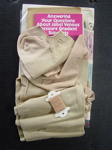 One Pair VTG Jobst Venous Pressure Gradient Supports Knee Length Unworn - Picture 1 of 7