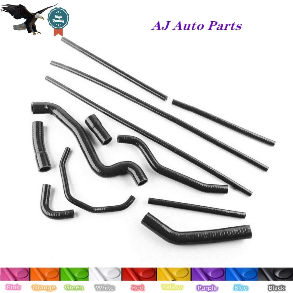 For Yamaha FZ1 FAZER 2006 2007 2008 09 2010 Silicone Radiator Coolant Hose-BLACK - Изображение 1 из 4