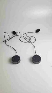 Pair of Amazon Echo Dot 2nd Generation Speaker - Black RS03QR w/ Power Cables - Picture 1 of 10