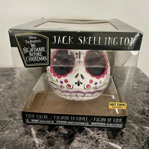 Funko Jack Skellington Sugar Skull Head Vinyl Figure Hot Topic Exclusive Disney - Picture 1 of 6