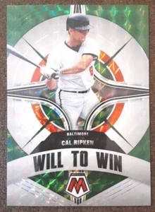 CAL RIPKEN 2022 Panini Mosaic #WW-12 Will To Win Green Prizm Orioles.  C2A - Picture 1 of 3